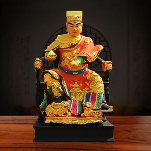 华光大帝神像家用供奉树脂摆件马王爷三只眼马灵官12寸马元帅佛像