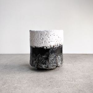 佐佐木昭乐 日本名家名工 乐烧不二山筒茶碗茶杯茶具茶器