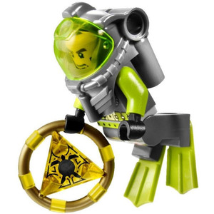 lego 乐高 亚特兰蒂斯 人仔 男潜水员 atl001 含道具 8056 8060