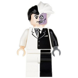 lego 乐高 蝙蝠侠 人仔 bat004 黑白 双面人 7781