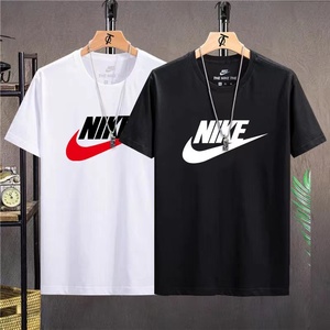 Nike耐克T恤2024新款夏季短袖男女宽松休闲纯棉体恤潮牌白色半袖