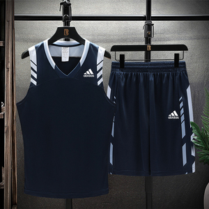 阿迪达斯运动三叶草速干五分短裤子男短袖套装健身跑步篮球足球服