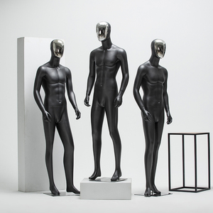 黑色韩版模特道具哑光白色电镀男装全身服装店个性橱窗陈列假人体