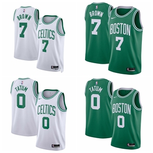 nike耐克nba凯尔特人0号塔图姆7号布朗球衣篮球服男运动背心套装