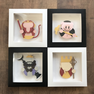 西游记系列唐僧悟空立体粘贴画diy材料包半小时创意纸质手工含框