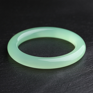 纯天然女款冰种绿玉髓手镯水晶圆条  葡萄色玛瑙镯子饰品女