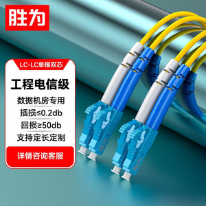 胜为 电信级LC-LC(UPC)单模双芯光纤跳线 光模块连接尾纤FSC-107