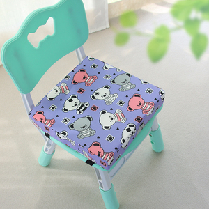 卡通学生坐垫椅垫凳子加厚海绵可爱儿童垫子正方形塑料凳软垫方凳