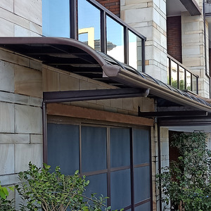 铝合金雨棚庭院遮阳篷户外防雨别墅屋檐家用阳光棚阳台透明挡雨搭