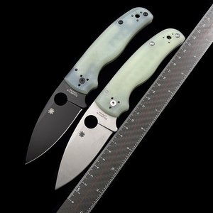 spyderco蜘蛛c229透明g10柄轴承折刀户外野营狩猎口袋战术edc刀