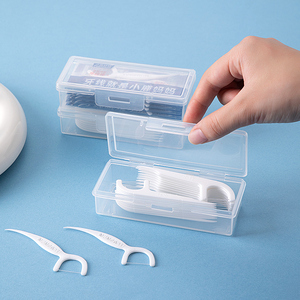 桌面收纳盒塑料带盖整理盒棉签牙线隐形眼镜储物盒防尘化妆棉
