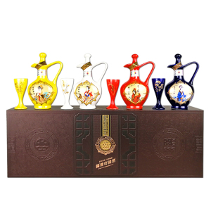 贵州老酱酒 传奇国酒四大美女53度酱香型125ml*4瓶收藏纯粮食礼盒