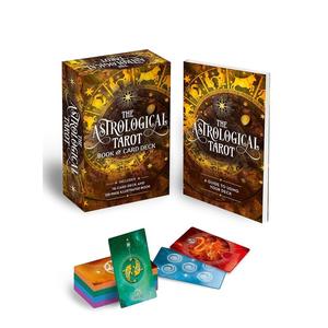 【预售】占星塔罗牌书籍和卡片组：含78张牌组和一本128页插图书 Astrological Tarot Book & Card Deck 英文生活综合 善本图书