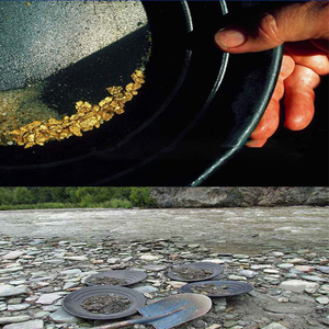 手摇淘金盆 淘金工具 便携式淘金工具 淘金沙工具 淘金斗 洗金盆