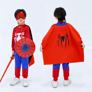 六一儿童节服装男童蜘蛛侠套装cosplay蝙蝠侠小孩幼儿园演出衣服