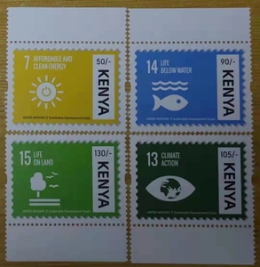 46.肯尼亚邮票 环境保护 4全 38