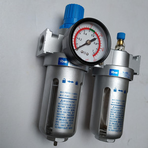 空压机空气管道过滤器双水格双杯4分内牙过滤杯 调压过滤器双水杯