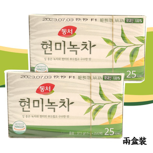 包邮韩国进口东西玄米绿茶37.5g*2盒袋泡独立包装朴彩英同款