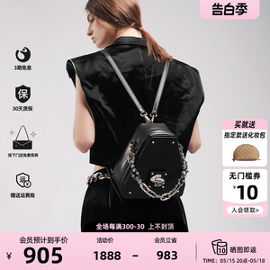 COMICO/高美高女士链条双肩包2024春夏新款原创小众设计感背包女