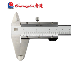 桂林广陆不锈钢游标卡尺刻线尺线卡0-150-200-300mm0.02开闭式