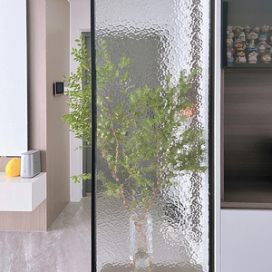 钢化水波纹水纹压花艺术玻璃隔断屏风定制客厅玄关卫生间浴室半墙