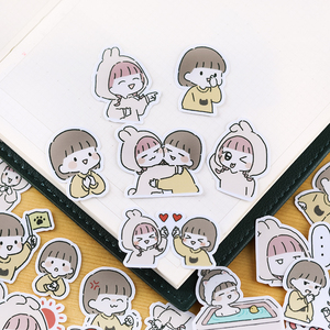 手账贴纸册少女