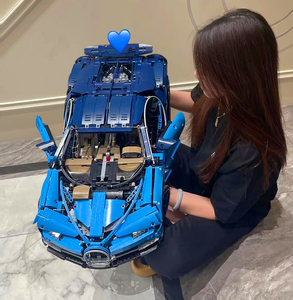 布加迪积木跑车成人高难度拼装巨大型遥控汽车模型男孩新年玩具