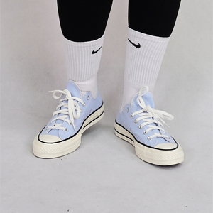 CONVERSE匡威1970S男女鞋运动休闲低帮灰蓝色系带帆布鞋A06522C