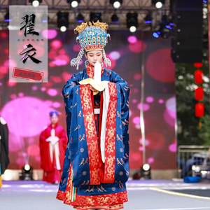 执月原创明制仿妆花翟鸟婚服翟衣翟服礼服含蔽膝大带可搭黻领中单