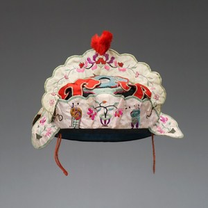 来凰 精品传统老刺绣孩童帽 童子 富贵相公帽