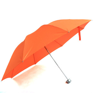 包邮防紫外线红黑蓝高密度碰击布钢骨三折伞橙色遮阳伞桔色雨伞