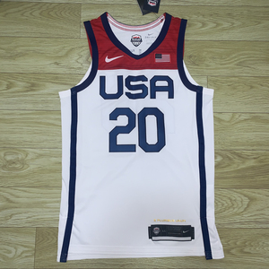 酷动城正品美国队2021nike耐克白色刺绣au球员版球衣ct6516-100