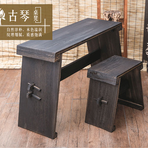 【七韵】升级版古琴桌凳 厂家直销 扬州桐木古琴桌 桌面厚度3公分