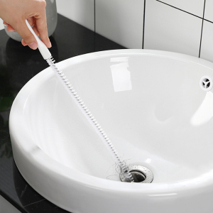 日本厨房疏通器洗脸盆毛发清洁刷子管道刷水池水槽刷通下水道清理