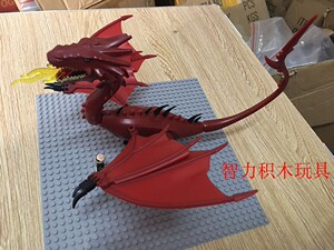 国产品高魔戒霍比特人飞龙史矛革smaug拼装积木人仔玩具兼容乐高