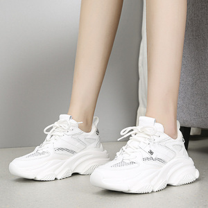 麦露迪2021夏季新款透气网面厚底休闲松糕单鞋网红老爹鞋女ins潮