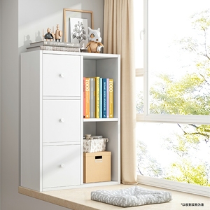 飘窗上放的书架小书柜置物架落地卧室多层小型靠墙省空间收纳架子