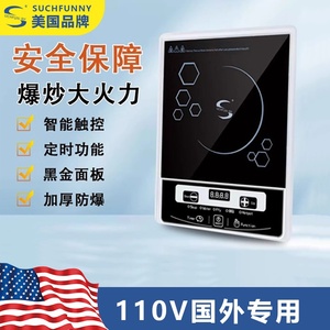 110V伏电磁炉火锅炒菜家用多功能出口美国日本加拿大厨房小家电器