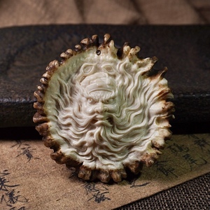 清风造物百变钟馗原创手工鹿角雕刻角盘角帽手把件镇宅吊坠保平安