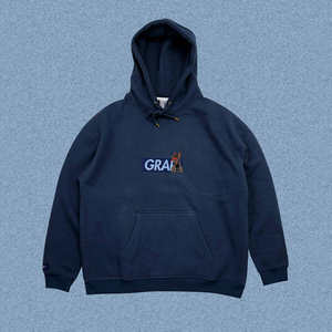 graf原创品牌刺绣bogo长颈鹿玉绿猪猪粉连帽卫衣男女落肩