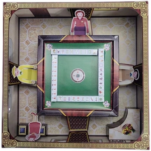 祭祀纸扎立体纸麻将桌三缺一拜祖用品纸冥币清明周年北京至孝园