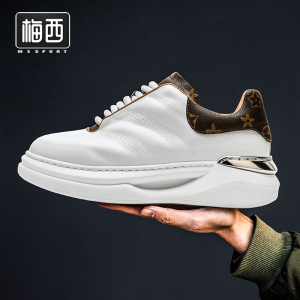 梅西运动鞋男网红老爹鞋百搭透气情侣厚底运动鞋子男潮鞋小白鞋男