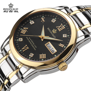 皇冠手表石英男士手表防水夜光手表超薄男表钢带手表经典名表