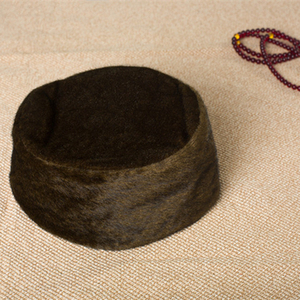 觉牌佛教用品觉牌双层毛绒僧帽出家人和尚帽冬季僧服了尘相牌芭黎