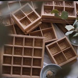 重阳糕模具木质传统雕花压花模印苏式糯米糕年糕松糕小方糕蒸模型