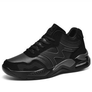 防雨真皮男鞋气垫波鞋运动鞋男轻便跑步鞋休闲鞋旅游鞋健步鞋子男