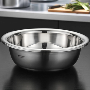 盆圆形洗菜盆家用特大号加厚洗澡不锈钢大盆超大洗衣服盆曹坝厨具6