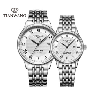 天王情侣表一对全自动机械表夜光防水时尚男女手表流行时刻1681680