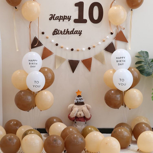周岁生日布置套餐儿童男孩复古气球仪式感装饰创意用品拍照背景墙