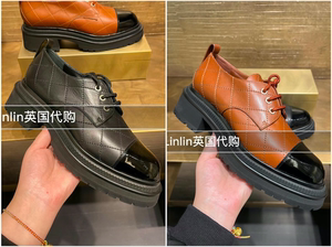 linlin英国代购 chanel香奈儿 23a早秋新款女款 菱格系带圆头皮鞋